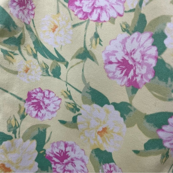 Liverpool Yellow Floral Straight Leg Capri Pants - Picture 6 of 15